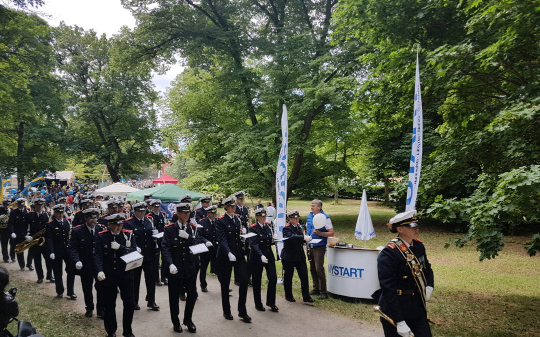 Välbesökt Nationaldag i Skolparken