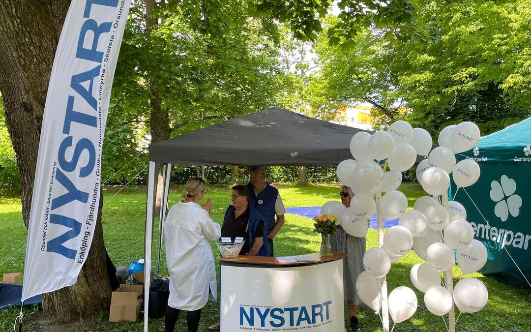 Politik och ballonger hos Nystart i Skolparken