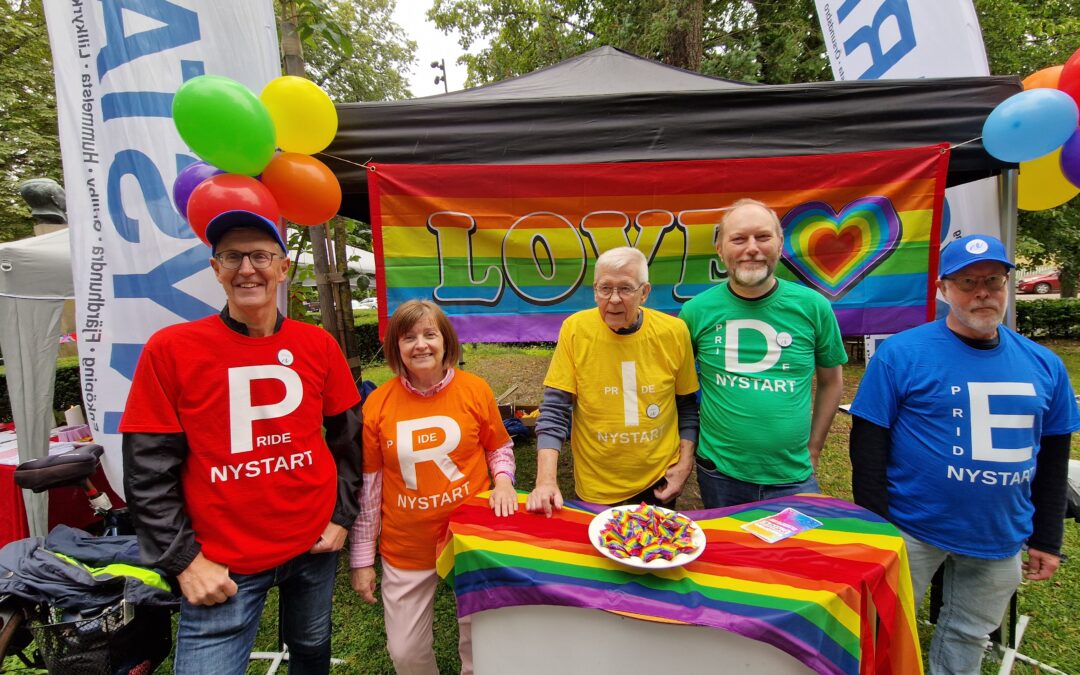Färgglatt och festligt med Nystart på Pride
