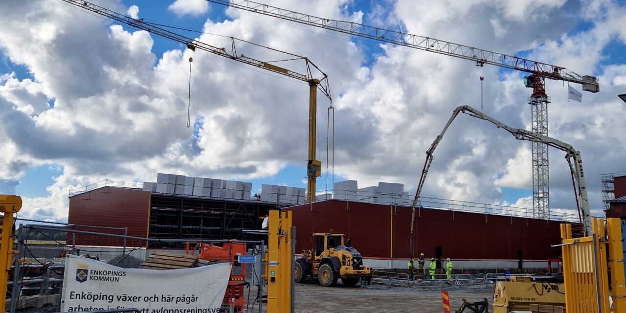 Nya reningsverket växer fram