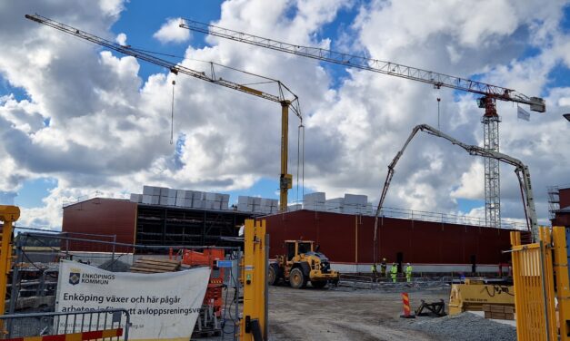 Nya reningsverket växer fram
